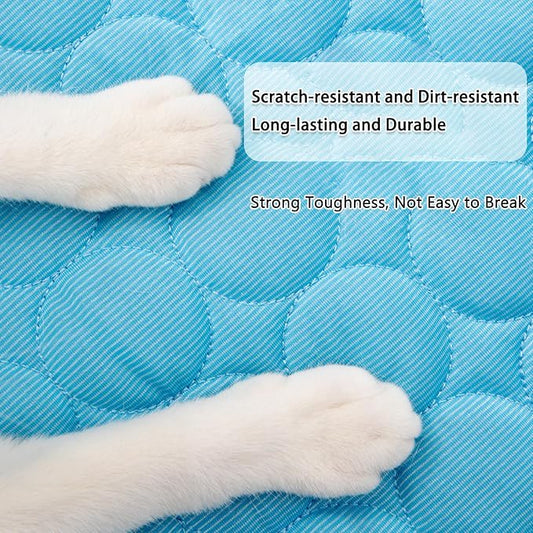 Dog Cooling Mat, 2025 Upgraded Cooling Blanket for Dogs, Washable Cool Mat for Dogs for Summer, Portable Pet Coolings Pad for Dogs & Cats Sleeping (28"x22" L Size, Grey)