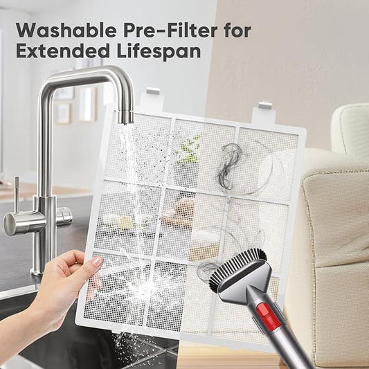 DAYETTE Air Purifiers for Home Large Room Up to 2400 Ft² with HEPA 14 Filter, Pet Air Purifier with Washable filter for Bedroom with Fragrance, Air Cleaner for Smoke Dust Pets Hair Odor, Pearl White