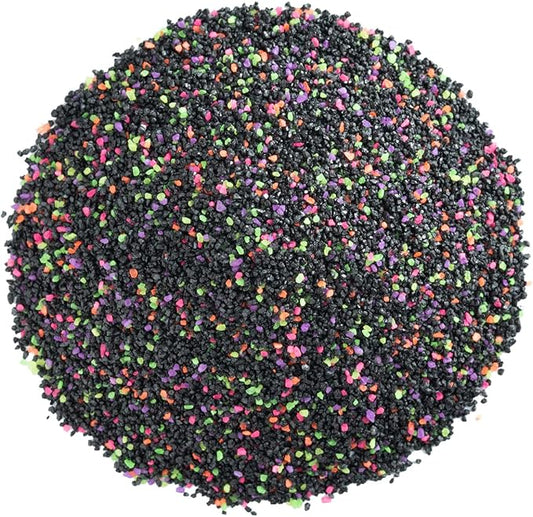 GloFish Aquarium Sand 5 Pounds, Black with Highlights, Complements Tanks and Décor, (AQ-78485) (Pack of 4)