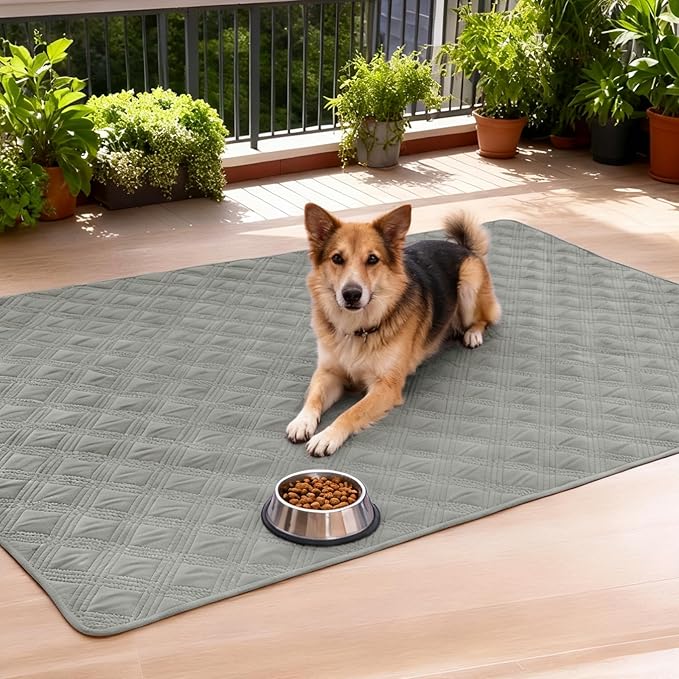 hyha Waterproof Dog Blanket, Reversible Pet Bed Blanket, Soft Sofa Couch Cover for Dogs Washable, Waterproof Pet Couch Covers for Sofa Puppy Cats Furniture Protector(52"x82", Grey/Grey)