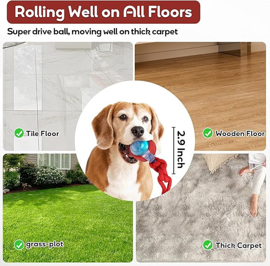 Dog Toys Interactive Dogs Ball with Super High-Speed Rechargeable Dog Toy Ball for Puppies