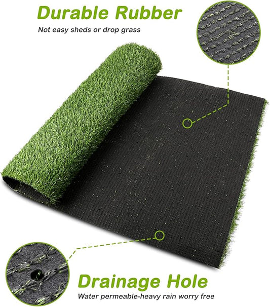 Artificial Grass, Professional Dog Grass Mat, Potty Training Rug and Replacement Turf Outdoor Rug Patio Lawn Decoration, Easy to Clean with Drainage (39.4 x 31.5 inch)
