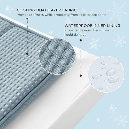 Bedsure Cooling Dog Bed for Crate - Extra Large Comfy Flat Puppy Beds with Removable Washable Cover, Orthopedic Egg Crate Foam Pet Mat, Suitable for Pet Up to 90 lbs