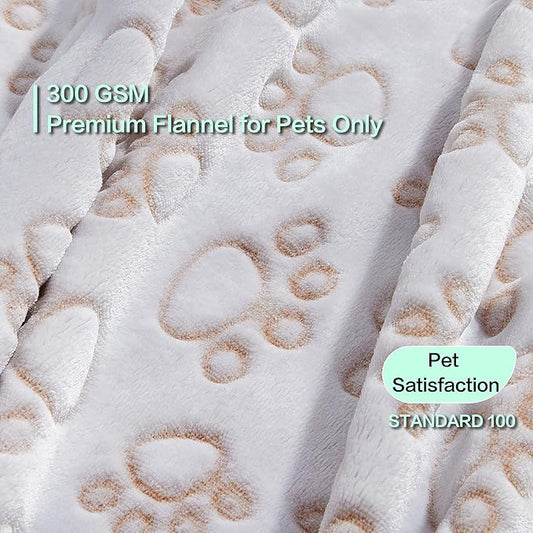Stuffed Beige Premium Soft Dog Blankets for Large Dogs, Calming Indoor Cat Blanket Washable for Bed Couch Protection, Dog Essentials 42 * 65 inches