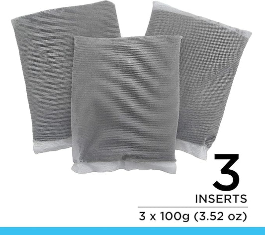 Fluval Carbon Filter Media for Aquariums, Premium Bituminous Carbon Inserts, 100-gram Nylon Bags, 3 Count (Pack of 1), A1440