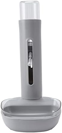 Pet Water Dispenser, Adjustable Height Detachable Dog Water Bowl Bowl Automatic 480ml Bottle Standing Drinking Feeder for Dog Cat