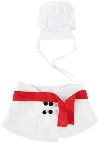 Dog Halloween Costumes, Cute Dog Chef Costume Chef Hat Culinary Wear Clothes for Pet Dogs, (2PCS Set) Medium - Image 2