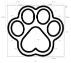 Dog Cooling Mat Self Coolings Foldable Cooling Pad for Dog in Summer Coolings Mat for Dogs and Cats Machine Washable (Dog Paw, Large-36 L x 32" W)