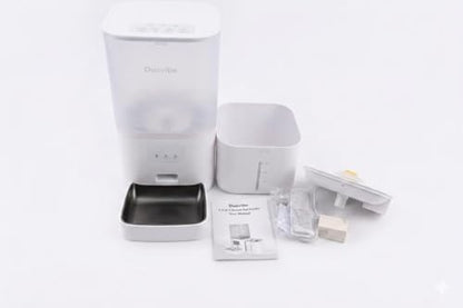 Smart Pet 2 in 1 Feeder and Fountain Water, WiFi App Control Automatic (White)