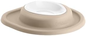 WeatherTech Single Low Pet Feeding System w/Plastic Dog/Cat Bowls - 8 oz (1 Cup) Tan (PSL0801TN)