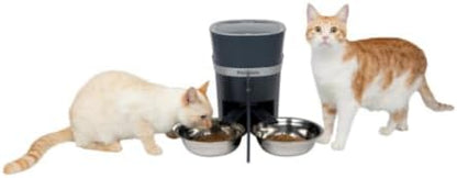 PetSafe 2-Pet Meal Splitter with Bowl - Designed for PetSafe Smart Feed and Healthy Pet Simply Feed Automatic Cat Feeder - No-Mess Food Dispensing - Includes Privacy Panel