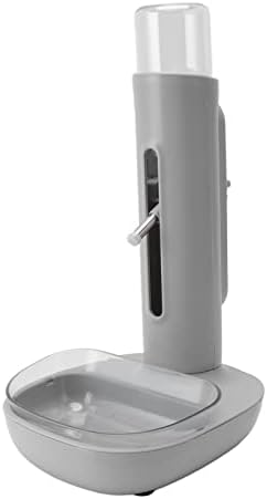 Pet Water Dispenser, Adjustable Height Detachable Dog Water Bowl Bowl Automatic 480ml Bottle Standing Drinking Feeder for Dog Cat