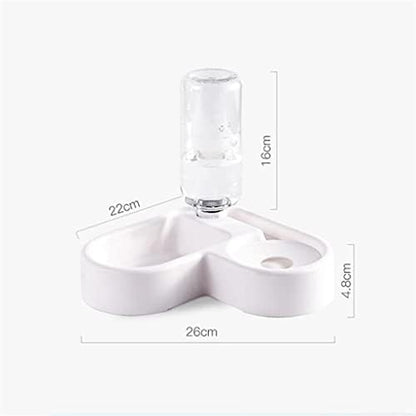 Feeder Automatic Water Drinking Pet Dog Cats Fountain Stainless Steel Food Bowls