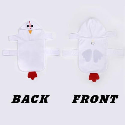Nydotd Dog Chicken Costume Dog Halloween Costumes Cute Animal Clothes Cosplay (Small) - Image 4