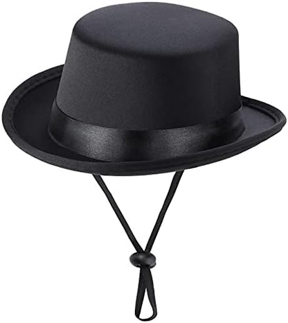 Yewong 2-Piece Pet Formal Accessories Set - Top Hat with Formal Necktie/Bowtie for Dog & Cat - Birthday Party, Graduation, Halloween Costumes - Image 2