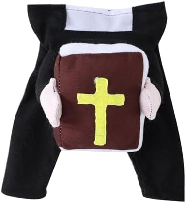 Cat Puppy Costume Priest Nun Outfit (Priest with Bible,X-Large) - Image 2