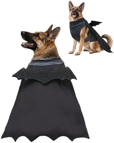 CuteBone Dog Halloween Costumes for Small, Medium, Large Dogs – Batman Pet Cosplay Outfits | Cute Puppy Costume for Halloween Party, Dress-Up, Photo Shoots GBZ02-3XL by CuteBone