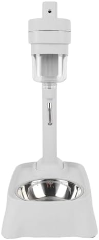 ANGGREK Pet Stagnant Water Dispenser, Versatile Automatic Easy Clean Dog Water Bottle Dispenser with Holder for Cats Dogs (Elegant Gray)