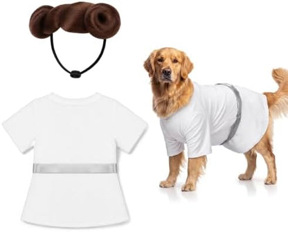 Dansydaisy 2 Pcs Halloween Pet Costume, Princess Outfit, Large by Dansydaisy