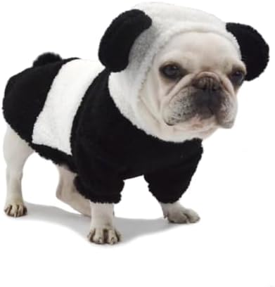 Panda Pet Costume for French Bulldog, Funny Panda Outfit, Dog & Cat Party Clothes, Halloween Cosplay (L) - Image 4