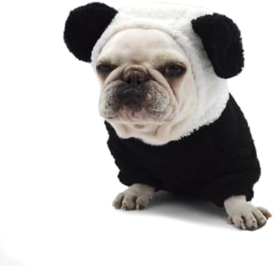 Panda Pet Costume for French Bulldog, Funny Panda Outfit, Dog & Cat Party Clothes, Halloween Cosplay (L) - Image 5