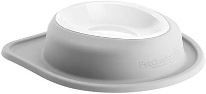 WeatherTech Single Low Pet Feeding System w/Plastic Dog/Cat Bowls - 64 oz (8 Cups) Light Grey (PSL6403LG)