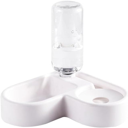 VANZACK Automatic Water Feeding Bowl Pet Water Feeder and Food Feeder for Cats and Dogs Smooth Plastic Drinking Tool 8.26 X 8.26 X 8.18 in Home Decor