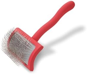 Chris Christensen Big G Dog Slicker Brush, Groom Like a Professional, Fluff Detangle Style, Saves Time Energy, Made in Germany, Coral, Medium by ChrisChristensen