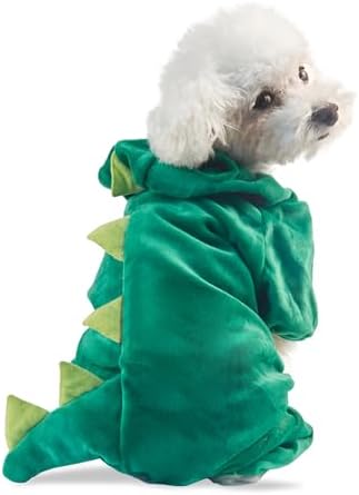 DELIFUR Dinosaur Dog Halloween Costume Pet Dino Hoodie for Large Dogs (4XL, Green) - Image 5