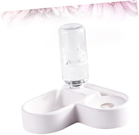 VANZACK Automatic Water Feeding Bowl Pet Water Feeder and Food Feeder for Cats and Dogs Smooth Plastic Drinking Tool 8.26 X 8.26 X 8.18 in Home Decor