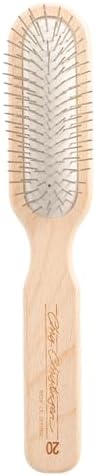 Chris Christensen 20 mm Oblong Pin Dog Brush, Original Series, Groom Like a Professional, Stainless Steel Pins, Lightweight Beech Wood Body, Ground and Polished Tips by ChrisChristensen