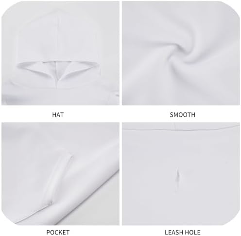 Christmas Costume for Dogs Snowflakes Hoodie Winter Christmas Cosplay Clothes Sweaters Outfits Pullover Pets' Sweatshirt Hoodies with Pocket for Medium Large Dogs-M - Image 5