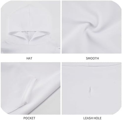 Christmas Costume for Dogs Snowflakes Hoodie Winter Christmas Cosplay Clothes Sweaters Outfits Pullover Pets' Sweatshirt Hoodies with Pocket for Medium Large Dogs-M - Image 5