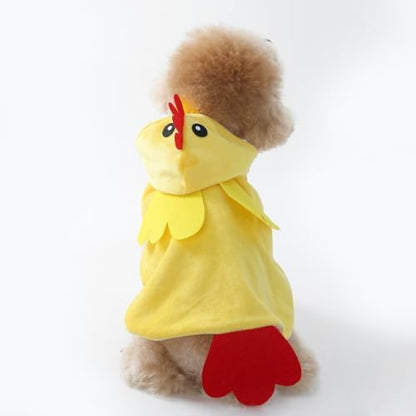 Dog Halloween Chicken Costume, Pet Halloween Costume Adjustable Funny Outfit Cute Animal Cosplay Clothes for Small Medium Dog (XX-Large) - Image 2