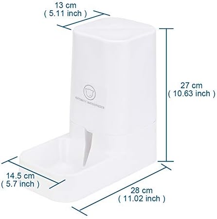 XhuangTech Pets Automatic Feeder Set, Cats Dogs Food Dispenser Self-Dispensing Bundle Station Device for Small Middle Large Pets Cats Dogs Kitten Puppy (Waterer)