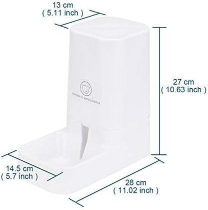 XhuangTech Pets Automatic Feeder Set, Cats Dogs Food Dispenser Self-Dispensing Bundle Station Device for Small Middle Large Pets Cats Dogs Kitten Puppy (Waterer)