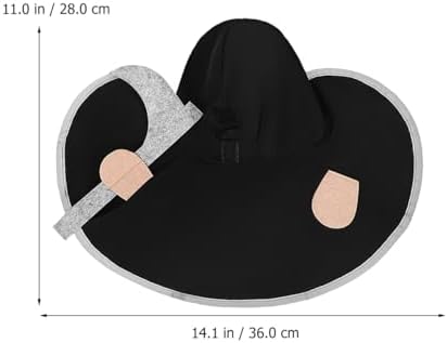 BESPORTBLE Halloween Pet Hooded Cloak Costume, Pet Cosplay Cloak Black Grim Reaper Costume for Small Cats Dogs Halloween Cosplay Apparel Accessories - Image 2