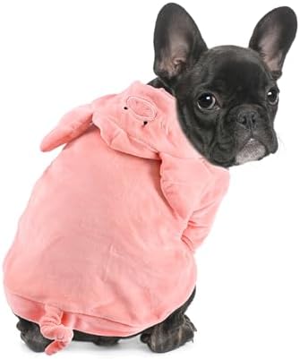 DELIFUR Dog Pig Costume for Halloween, Pink, X-Large by DELIFUR