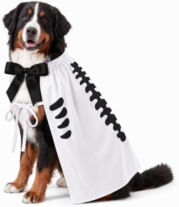 Halloween Skull Costume,Skeleton Dog Cape for Medium Large Pets(XL) by Unknown