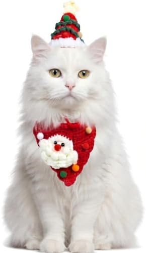 Dog Christmas Costume,Handmade Dog Outfits, Christmas Tree Pet Hat & Cute Santa Cat Costume – Gifts for Cats and Small Sized Dogs, Party & Photos, Outgoing by MITOCAPY