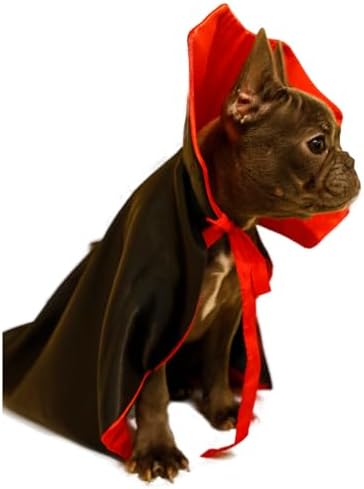 Dog Cat Vampire Cloak Costume for Small Medium Large Dogs Cats, Halloween Dog Costumes Cat Vampire Cloak - Image 4