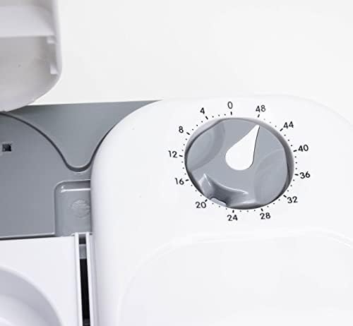 Closer Pets 2-Meal Automatic Feeder, 400g Per Bowl, Wet & Dry Food, White