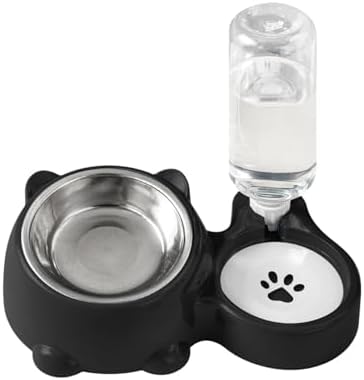 Two-in-One Upgraded Automatic Pets Feeder and Water Dispenser Combo Set, Washable Pet Cat Dog Feeder and Water Dispenser for Small and Medium Pets Cats Dogs #