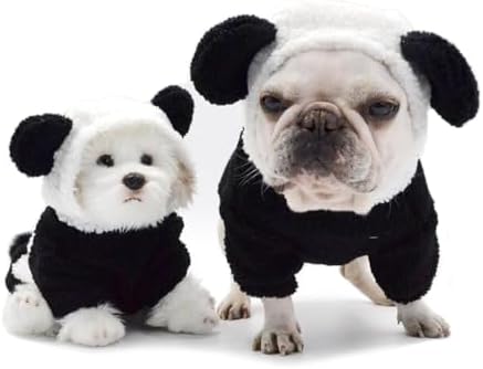 Panda Pet Costume for French Bulldog, Funny Panda Outfit, Dog & Cat Party Clothes, Halloween Cosplay (L) - Image 3