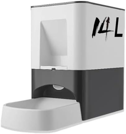 Large Automatic Dog Feeder, 14L Extra Large Breed Auto Dog Feeder Timed Programmable Pet Food Dispenser, Portion Control Voice Recording Suitable for Large and Medium-Sized Dogs
