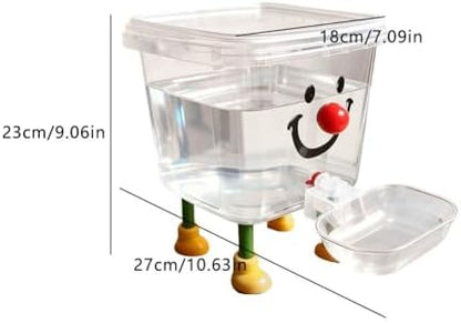 Dog and Cat Water Feeder – Pet Water Dispenser, 3L Large Capacity Automatic Feeder, Leak-Resistant No Electricity, Fresh Water Supply for Cats Dogs, Living Room Home