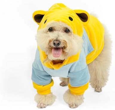 DELIFUR Dog Bear Costume for Halloween, Yellow, Medium by DELIFUR
