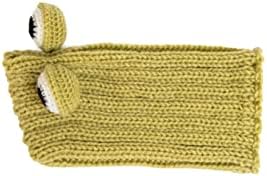 Zoo Snoods Frog Costume - Knit Dog Snood Ear Wrap for Pets, Warm Neck Cover for Halloween and Winter (Medium) - Image 4