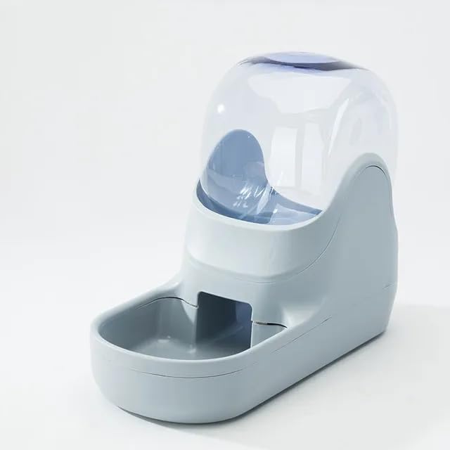 Dog & Cat Feeder + Waterer Set,Automatic Pet Feeder 2 in 1 Cat & Dog Food Water Dispensers, Cats and Dogs Food Feeder and Water Dispenser 3.9L for Small, Medium, & Large Pets (Gray)