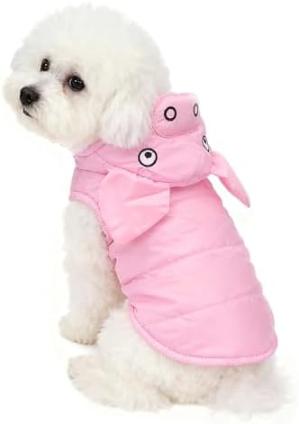 FLAdorepet Halloween Pink Pig Dog Costume Small Large Dog Piglet Outfit,S by FLAdorepet